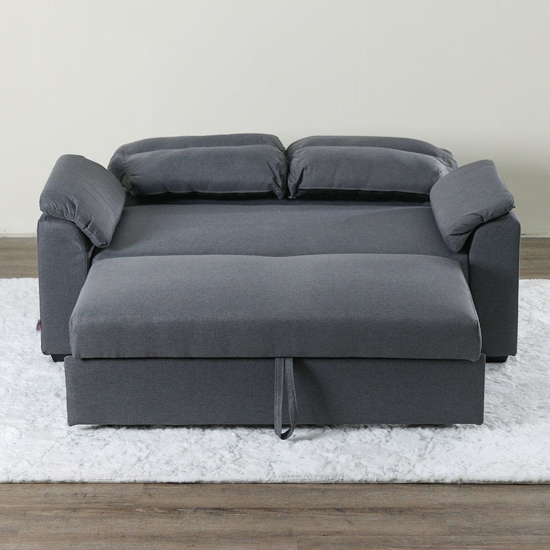 Danube Home Balmond 3 Seater Fabric Sofabed, Grey