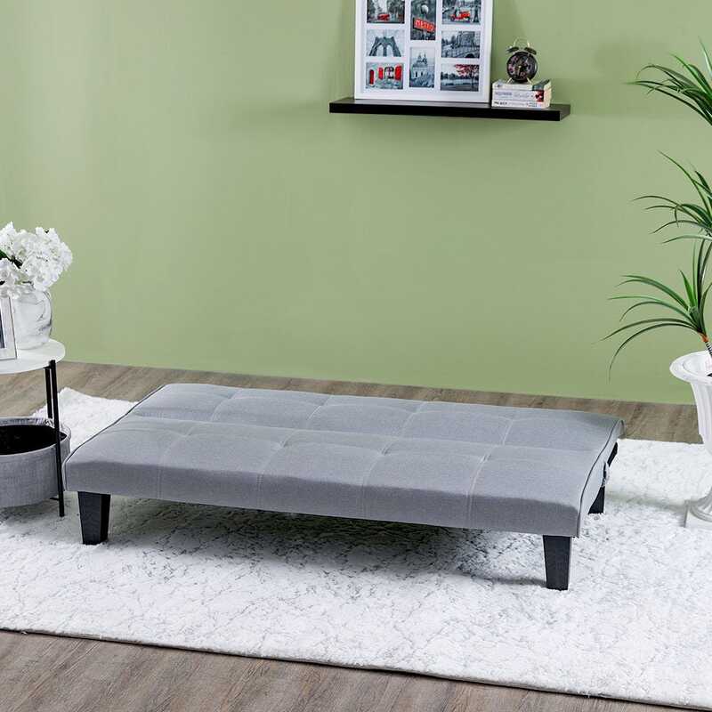 Danube Home Alonzo Fabric Sofabed, Light Grey