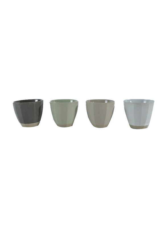 

Danube Home Aria 4-Piece 170ml Stoneware Mug Set, Multicolour