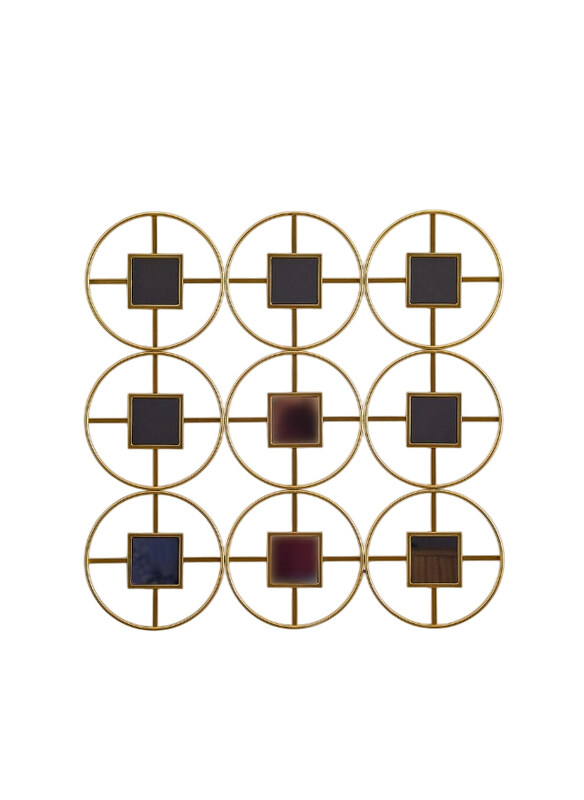 

Danube Home SS24 Stolpa Metal Wall Accent, Gold