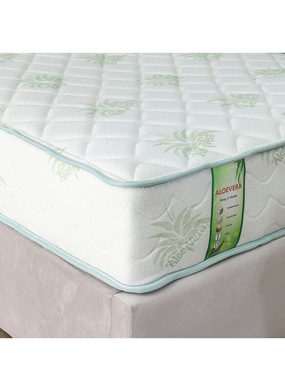 

Danube Home Aloevera Pocket Spring Mattress, Single, White