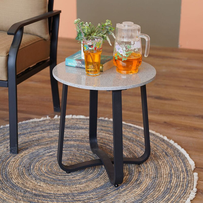 

Danube Home Dara Balcony Side Table, White