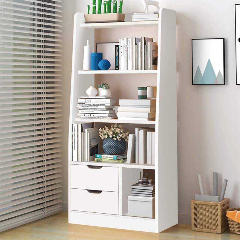 

Danube Home Salvatore Bookcase Cabinet with Drawers, White
