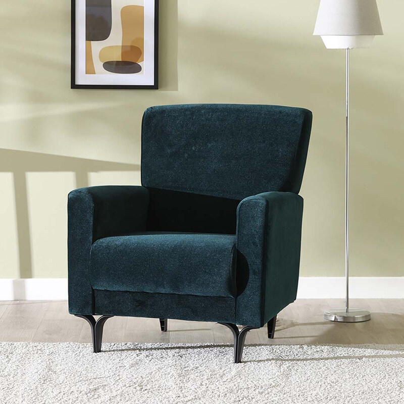 

Danube Home Haris 1 Seater Fabric Sofa, Teal