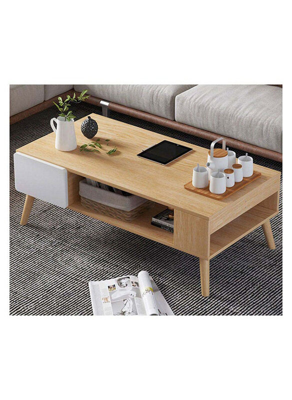 

Danube Home Adonia Modern Design Furniture Multifunctional Coffee Table, Oak