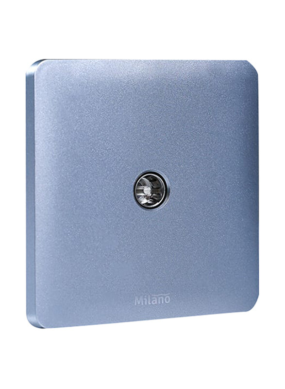 Milano Tv Outlet Switches, Silver