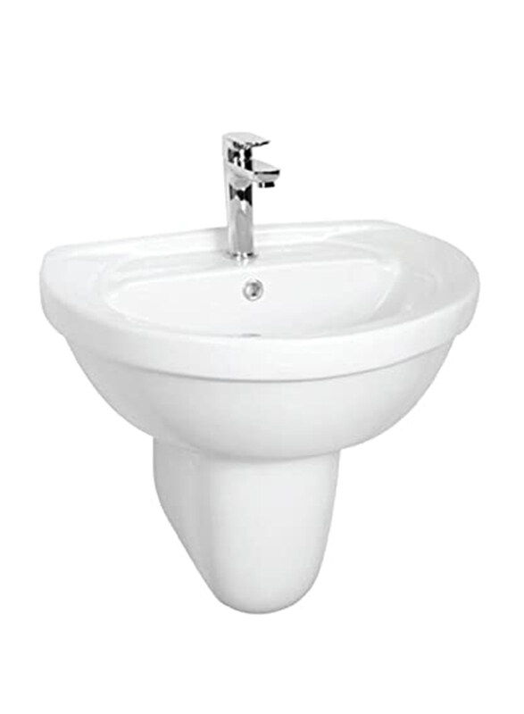 

Danube Home Milano Wall Hung Wash Basin, B16B, White