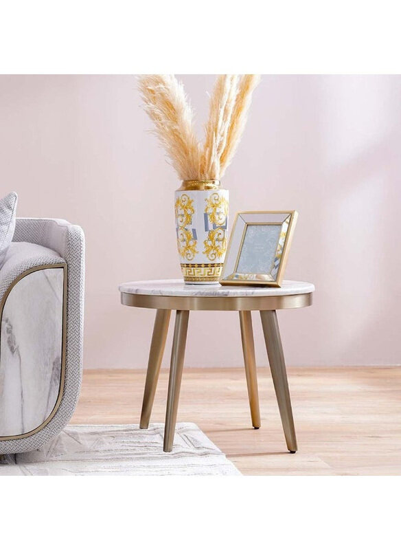 

Danube Home Trident End Table, Grey/Laminate Marble