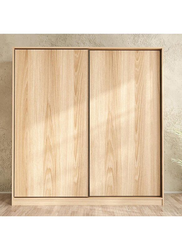 

Danube Home Manila 2Mtr Sliding Door Wardrobe, Light Walnut