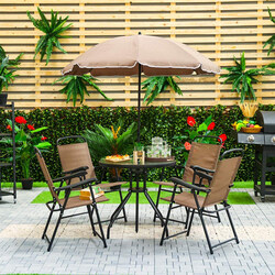Danube Home 5 Piece Eliza Patio Set, 88 x 76 x 62cm, Beige
