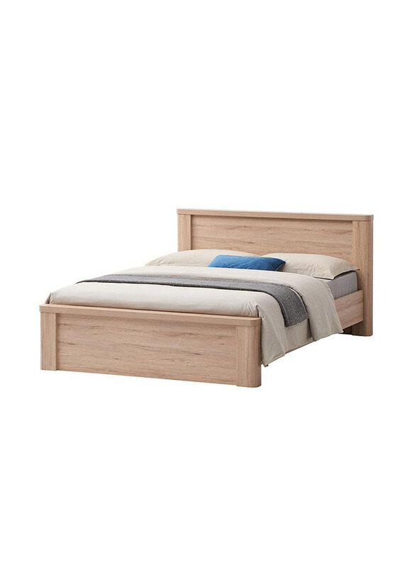 

Danube Home Olivos King Size Bed Frame King Bed Sturdy Modern Design Wooden Double Bed Furniture Comfortable Bed for Bedroom, Ash Grey/Oak