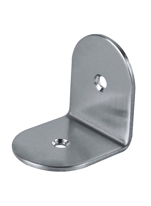 Danube Home Milano Stainless Steel 304A Toilet Cubicle Bracket, Silver