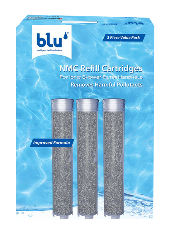 Danube Home 3-Piece Nano Metal Cluster Refill Cartridges For Handheld Shower Sprayer, Chrome