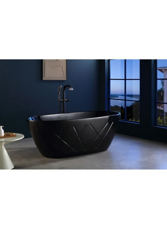 

Milano Edz Freestanding Bathtub, Black