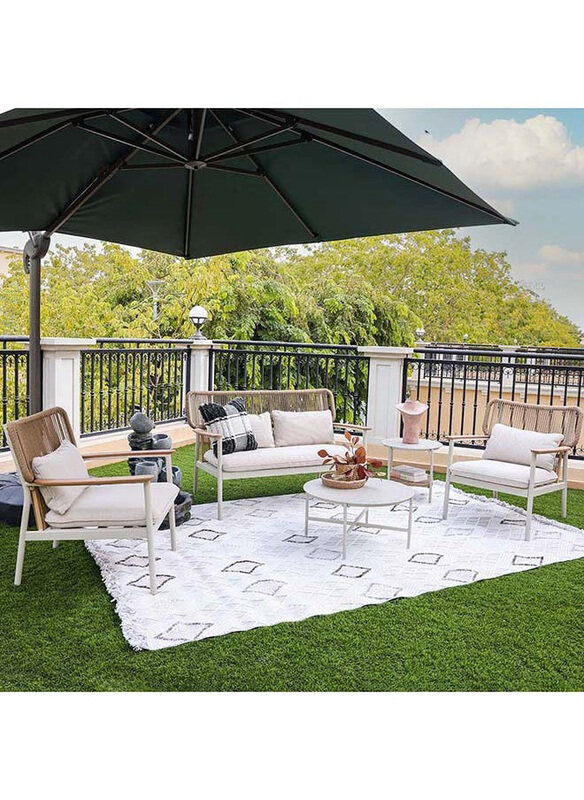 

Danube Home Bisselle 4-Piece Outdoor Sofa Set, White