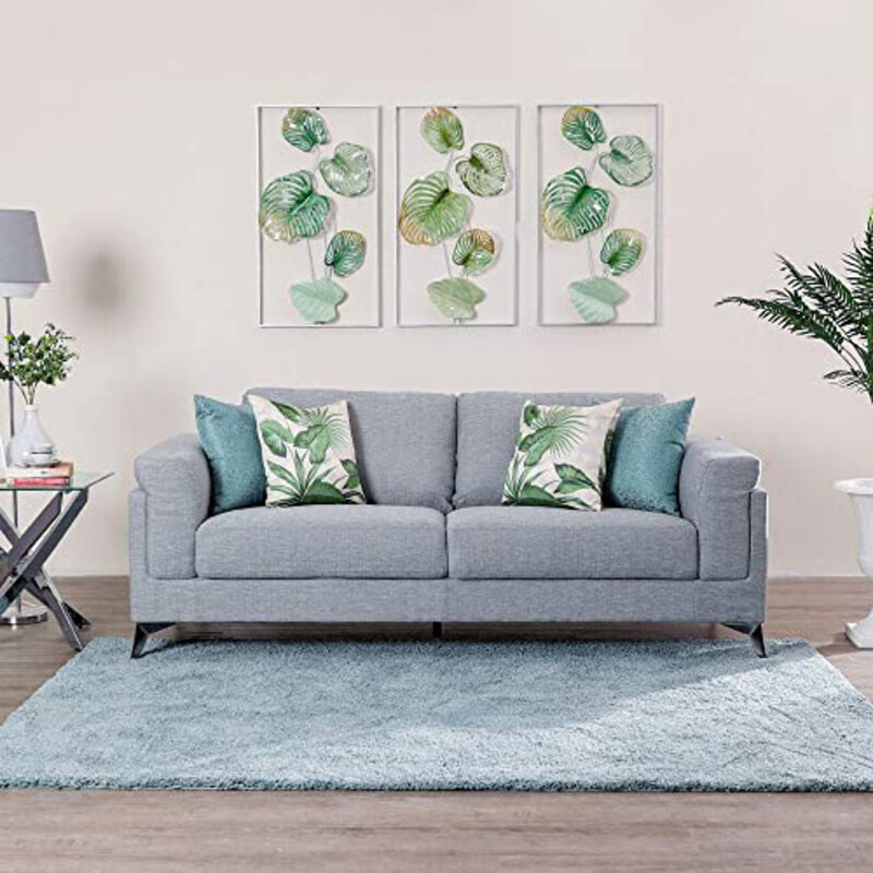 

Danube Home Oliver 3 Seater Fabric Sofa, Blue