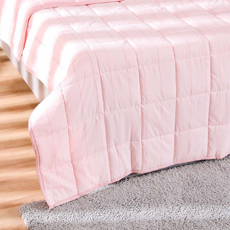 Danube Home Joy Cotton Quilted Bed Spread 100% Cotton Ultra Soft And Lightweight Modern Bed Cover, Queen, Pink