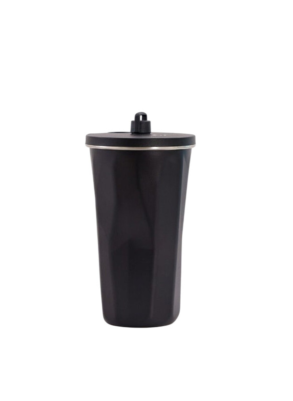 

Danube Home 600ml Alpine Aqua Travel Tumbler Stainless Steel Vacuum Insulated with Lid and Straw, Black