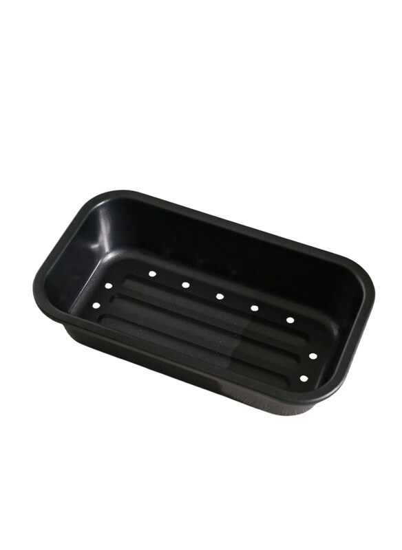 

Danube Home 0.8mm Bake Me Happy Carbon Steel Loaf Pan Set with Silicone Handle, Black