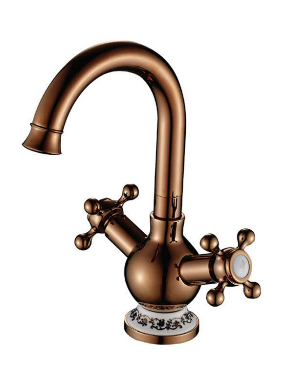 

Danube Home Milano Basin Mixer with Pop Up Waste, Rose Gold