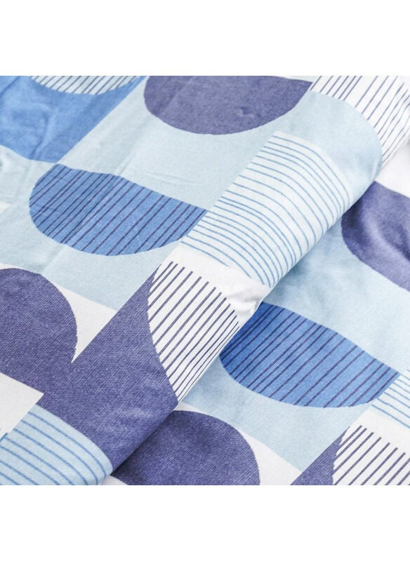 

Danube Home 4-Piece Kari Comforter Set, 1 Comforter + 1 Fitted Sheet + 2 Pillow Cases, King, Indigo