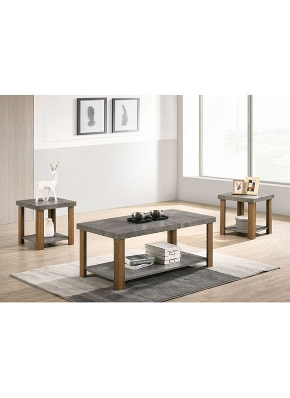 

Danube Home Wenno Coffee, Grey/Walnut