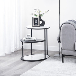 Danube Home Space Saving Hedge End Table, Multicolour