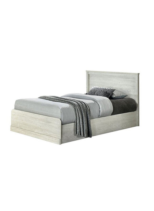 

Danube Home Zirco Single Bed with Underbed Storage, White Oak