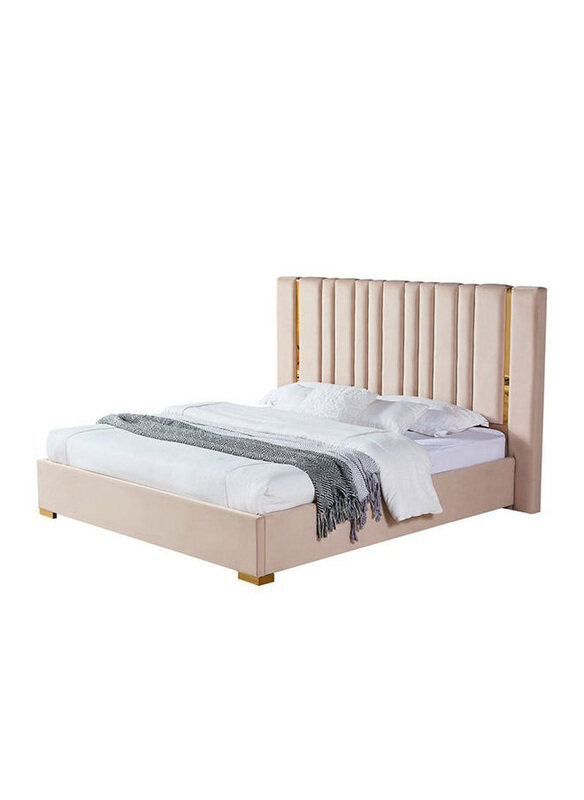

Danube Home New Poliana King Bed, Beige