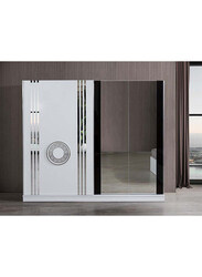 Danube Home Venus Sliding Wardrobe, White