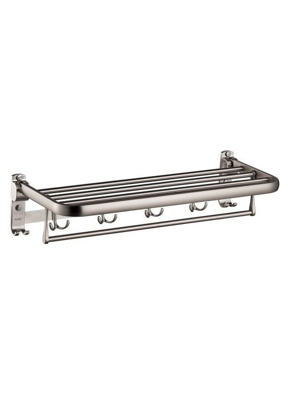 

Danube Home Milano Rena Towel Self With Hook, Nickel