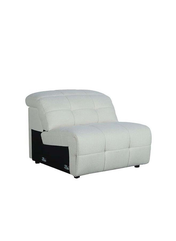 

Danube Home Darel Armless Modern Design One Seat Sofa, White