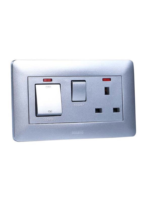 Danube Home Milano 45A Cooker Control Unit Sl Ps, Silver