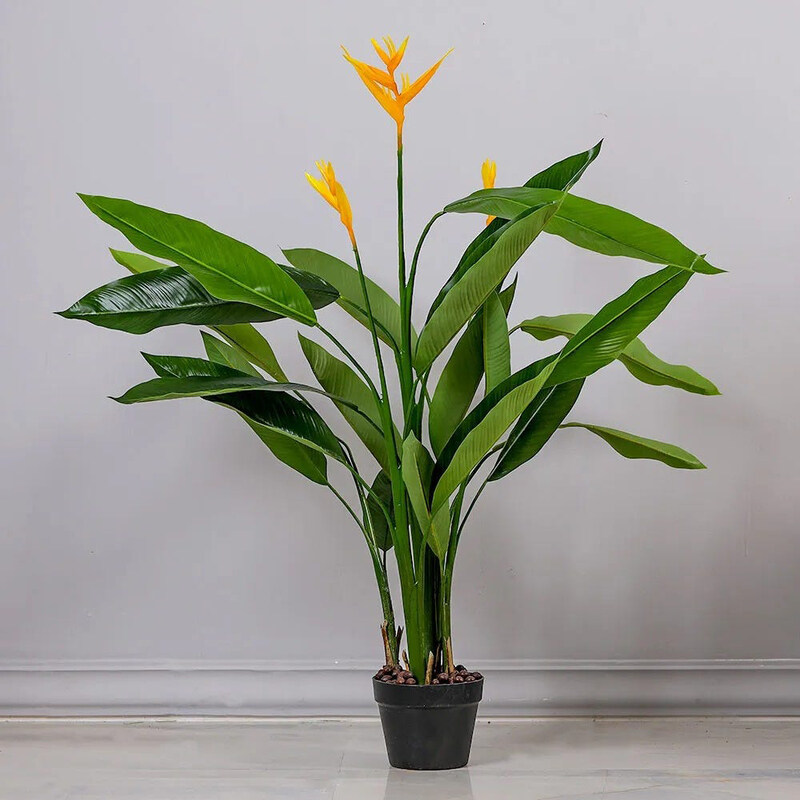 

Danube Home Artificial Strelitzia Plants with Pot, 120cm, Green