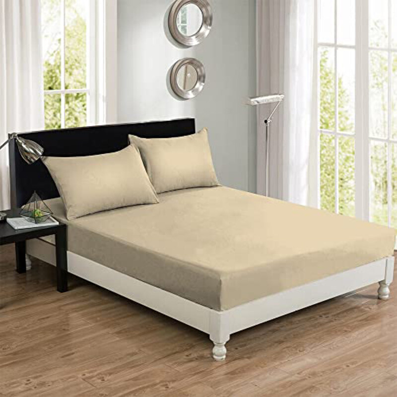 

Danube Home Choice Set Fitted Sheet Fitted Sheet + Pillowcase, Off White