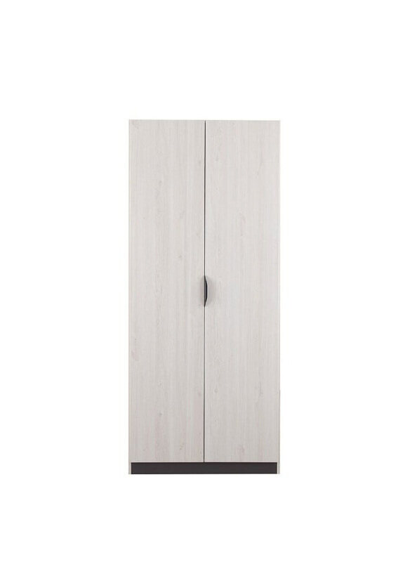 

Danube Home Pletora 2 Door Wardrobe With Mirror Inside, Grey