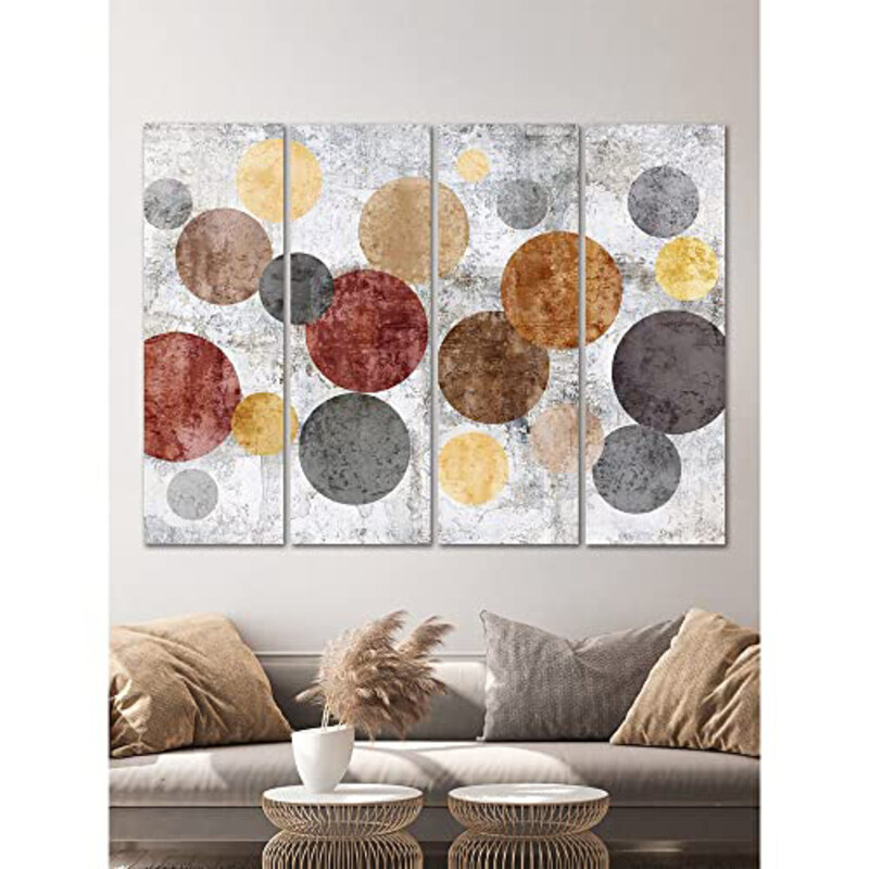 

Danube Home Kellan Circle Abstract Set (Set Of 4), Multicolor