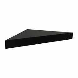 Danube Home Triangle Corner Shelf, Gloss Black