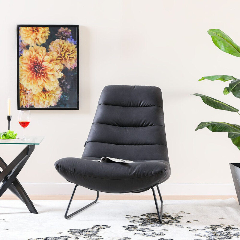 

Danube Home Milford 1 Seater Lounging Chair, Black