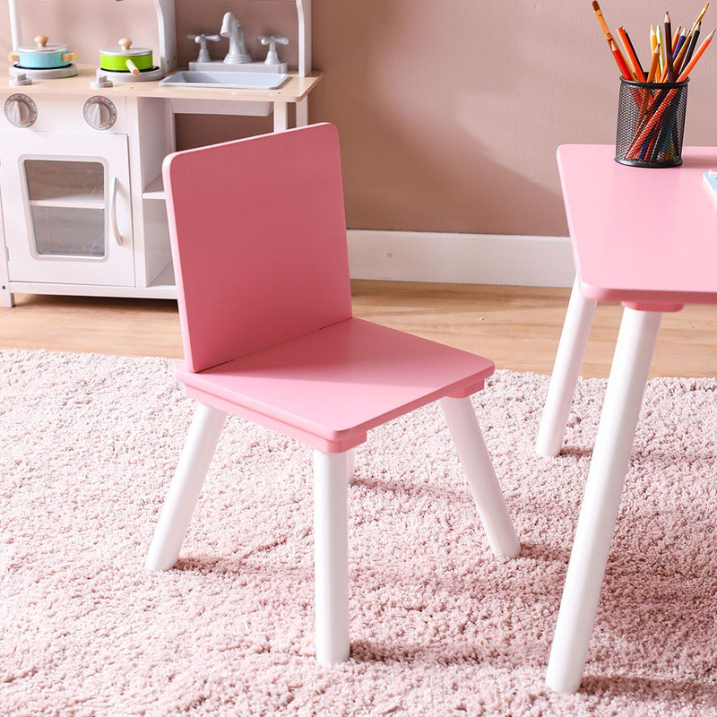 Danube Home Toddler 1+2 Kids Table and Chair Set, Pink