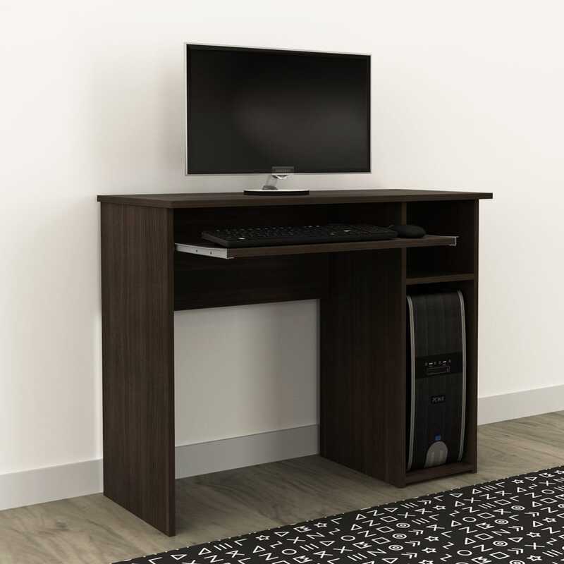 Danube Home Amity Computer Table, Dark Brown