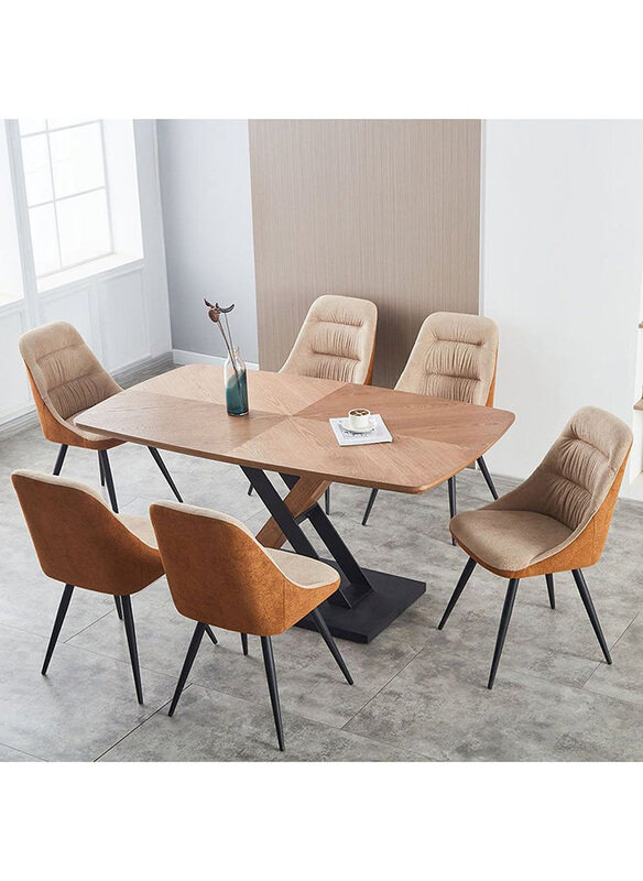

Danube Home Weller 7-Piece Rectangle Dining Set, Brown
