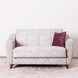 Danube Home King Fabric Sofa, Double Seater, Beige