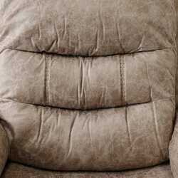 Adric Airleather Manual Recliner Chair, Brown