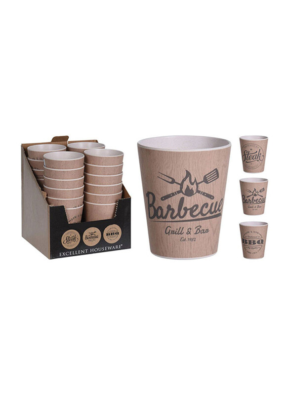 

Danube Home Dia 8cm Bamboo/Melamine Mug, Brown/Black