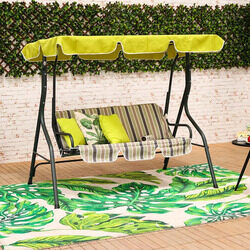 Danube Home Grace 3 Seater Swing, Multicolour