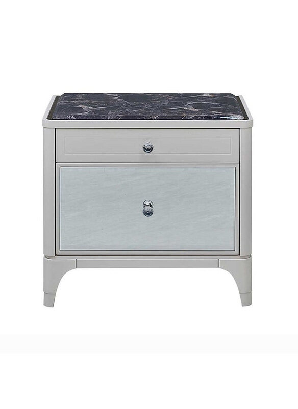 

Danube Home Portnoy Multifunctional Night Stand with Jewellery Tray, Ivory