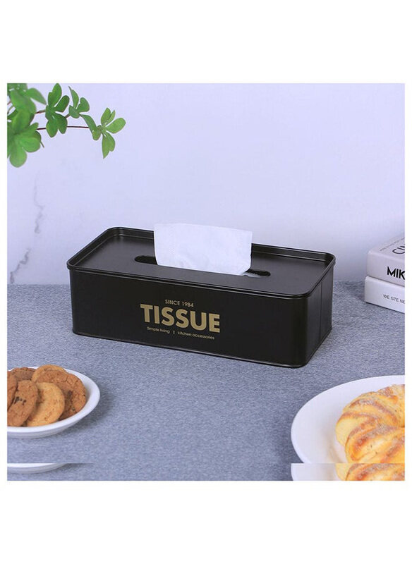 

Danube Home Zyra Tissue Box, Black