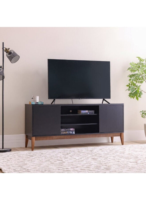 

Danube Home Titan Extendable Top Multifunctional TV Unit, Black