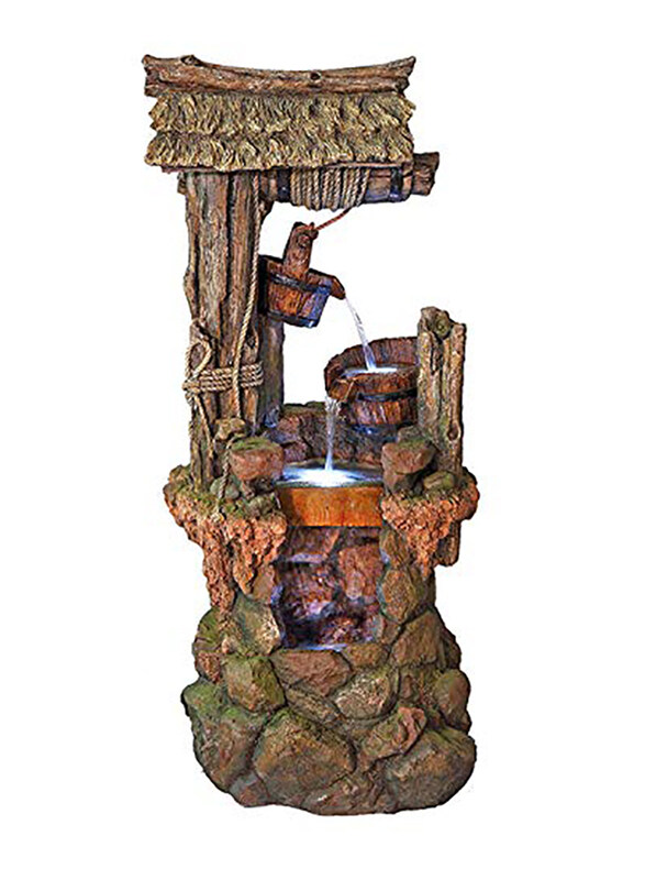 

Danube Home GPF164097 House Well Fountain, 150 x 60 x 70cm, Brown